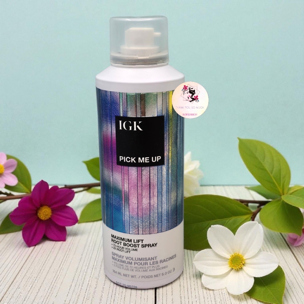 IGK Pick Me Up Maximum Lift Root Boost Spray 5 oz/ 164 ml Full Size Volumizing